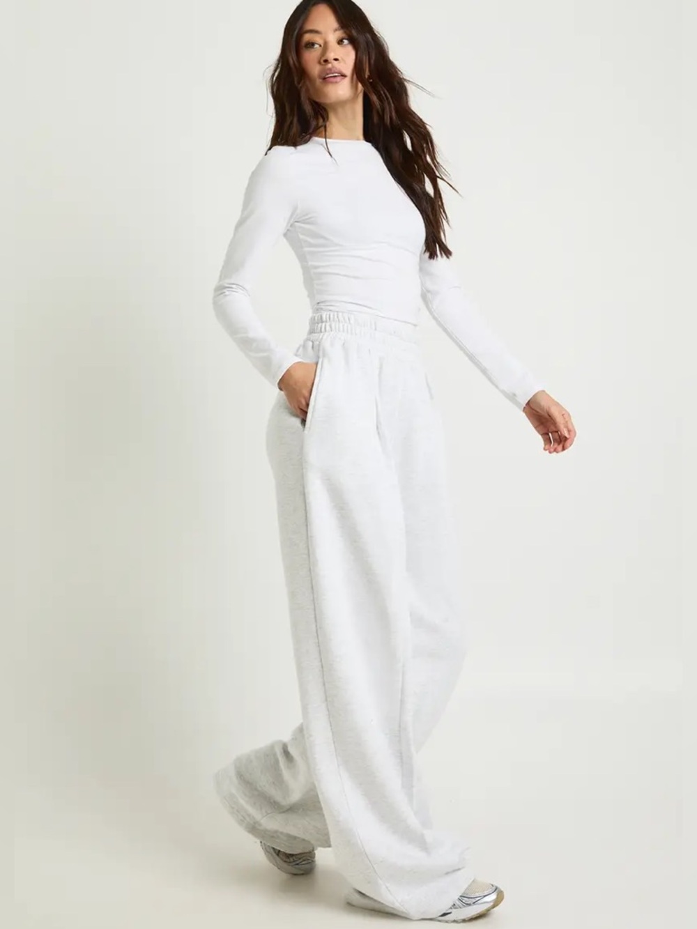 BOOHOO new High Waist Pleated Straight Leg Tall Jogger - Picture 7 of 12